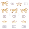 WADORN 8 Sets Crown & Bowknot Alloy Bag Decoration FIND-WR0002-45-1