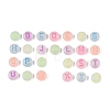 Luminous Enamel Transparent Acrylic Beads TACR-Q013-05B-M-2