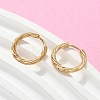 304 Stainless Steel Twist Hoop Earrings for Women EJEW-A130-02A-G-5