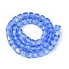 Handmade Foil Glass Beads Strands FOIL-Q002-04B-2