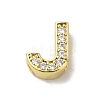 Brass Micro Pave Cubic Zirconia Beads KK-H487-25G-10-1