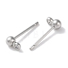 Rack Plating Brass Stud Earring Settings KK-F090-16P-01-2