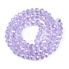 Electroplate Glass Beads Strands X-EGLA-A044-T6mm-B17-3