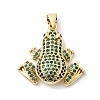 Brass Micro Pave Cubic Zirconia Pendants KK-H529-55C-G-1
