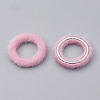 Faux Mink Fur Covered Linking Rings X-WOVE-N009-07K-2