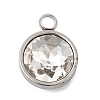 Birthstone Theme April 304 Stainless Steel Pendants STAS-G082-17P-04-1