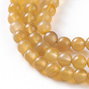 Natural Yellow Agate Beads Strands X-G-O181-02-3