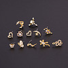 20G Stainless Steel Cubic Zirconia L-Shaped Nose Rings WG80602-19-2