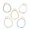 Natural & Synthetic Mixed Gemstone & Shell Pearl Beads & Glass Beaded Bracelets for Women BJEW-JB13078-5