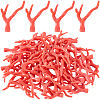 70Pcs Opaque Acrylic Imitation Coral Beads SACR-SC0001-64-1