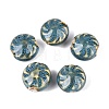 Windmill Spiral Pattern Vintage Handmade Porcelain Beads PORC-N013-19-07-1