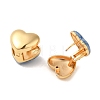 304 Stainless Steel Enamel Hoop Earrings for Women EJEW-U003-24B-2