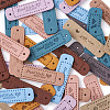 Microfiber Leather Labels DIY-TA0003-14-2