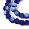 Frosted Opaque Glass Beads Strands LS-GLAA-T032-P6mm-MBB03-3