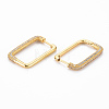 Rectangle Hoop Earrings for Girl Women X-EJEW-N099-002LG-NF-2