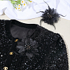 Feather & Gauze & Glass Ornament Accessories FIND-WH0367-90-4