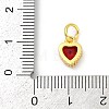 Brass Micro Pave Cubic Zirconia Pendants KK-H204-01G-07-3