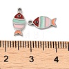 304 Stainless Steel Enamel Charms STAS-D018-04P-3
