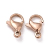 Ion Plating(IP) 304 Stainless Steel Lobster Claw Clasps X-STAS-H353-D-02RG-1