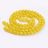Spray Painted Crackle Glass Beads Strands CCG-Q001-10mm-10-2