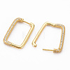 Rectangle Hoop Earrings for Girl Women X-EJEW-N099-002LG-NF-3