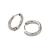 Tarnish Resistant 304 Stainless Steel Hoop Earrings LS-EJEW-P177-P-22-2