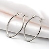201 Stainless Steel Hoop Earrings EJEW-P066-18B-1