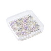 24Pcs 4 Colors Alloy Rhinestone Connector Charms ALRI-FS0001-13-6