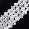 Transparent Crackle Glass Beads Strands GLAA-Q115-04A-11-1
