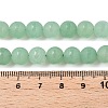 Frosted Natural White Jade Beads Strands G-T138-8mm-209D-5