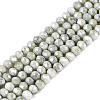Anti-Tarnish Electroplate Rondelle Glass Beads Strands EGLA-T021-3mm-17-02-1