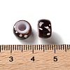 Spray Painted ABS Plastic European Beads KY-G033-01A-12-3