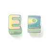 Opaque Rainbow Iridescent Acrylic Beads OACR-P010-23D-3