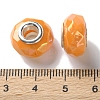 Opaque Brass Cores Acrylic European Beads OACR-M024-03S-12-3