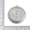 304 Stainless Steel Locket Pendants STAS-M090-04P-3