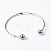 Fashion 304 Stainless Steel Cuff Bangles Torque Bangles BJEW-H473-01M-3