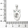 Brass Micro Pave Cubic Zirconia Pendants KK-L254-03P-3