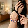 Independence Day Alloy Enamel Multi Heart Charm Bracelets for Women WG830B1-01-2