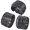 3Pcs 3 Styles Imitation Leather Cord Bracelets for Men BJEW-CL0001-54A-1