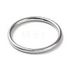 304 Stainless Steel Simple Plain Band Finger Ring for Women Men RJEW-F152-01E-P-2