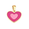 304 Stainless Steel Enamel Pendants STAS-B131-01G-02-1