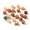 1 Set Natural Jade Charms HJEW-FH0006-49-1