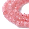 Dyed Natural Malaysia Jade Rondelle Beads Strands G-E316-2x4mm-66-3