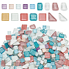 Light Color Series Glass Mosaic Cabochons GLAA-WH0032-10B-1