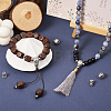 Tibetan Style Alloy 3 Hole Guru Beads FIND-TAC0017-34A-15