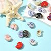 18Pcs 6 Colors Handmade Porcelain Beads for DIY Bracelet Accessories PORC-FS0001-24-8