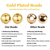   Rack 1000Pcs Plating Brass Beads KK-PH0005-34A-G-4