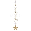 Glass Hanging Suncatchers HJEW-JM04581-2