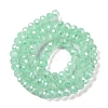 Baking Electroplate Glass Beads Strands X-DGLA-A039-J8mm-B07-2