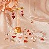 96Pcs 24 Styles Valentine's Day Alloy Enamel Pendants ENAM-FH0001-65-5